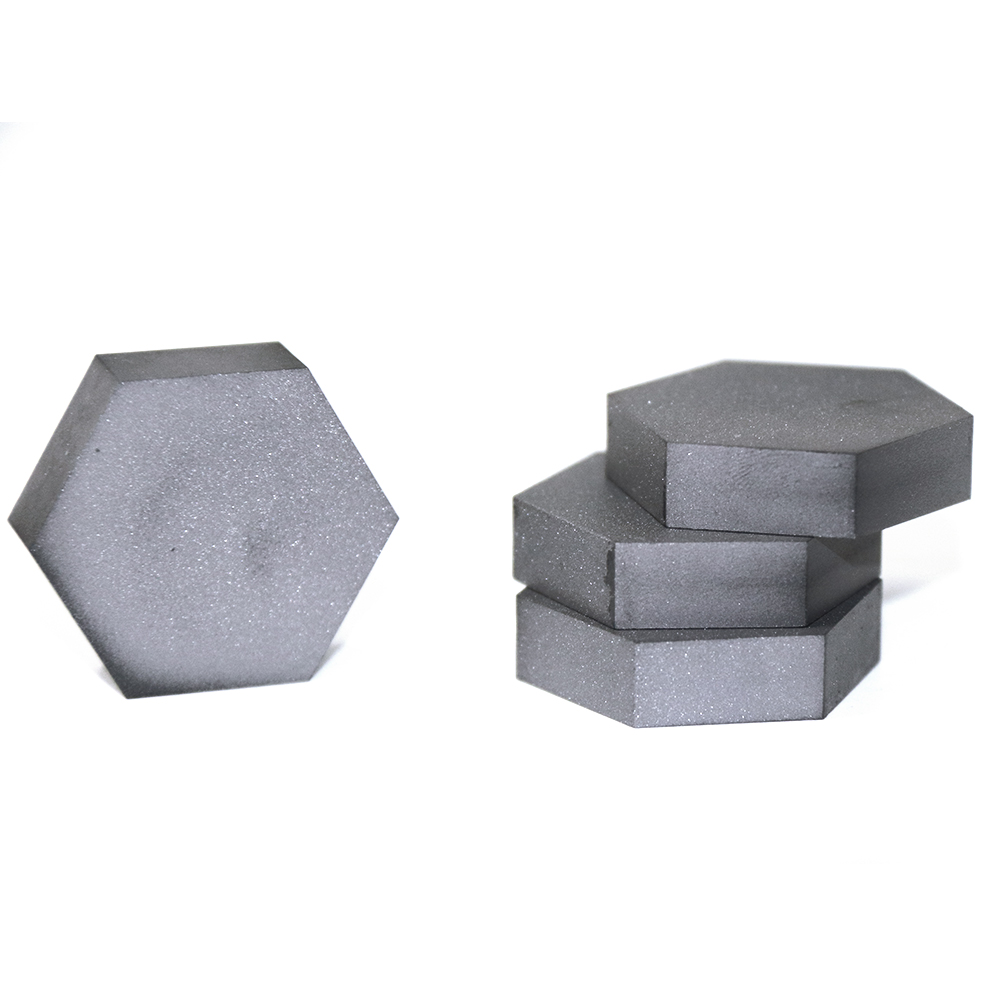Hexagonal Ballistic Boron Carbide a me Silicon Carbide Bulletproof Ceramic Tile