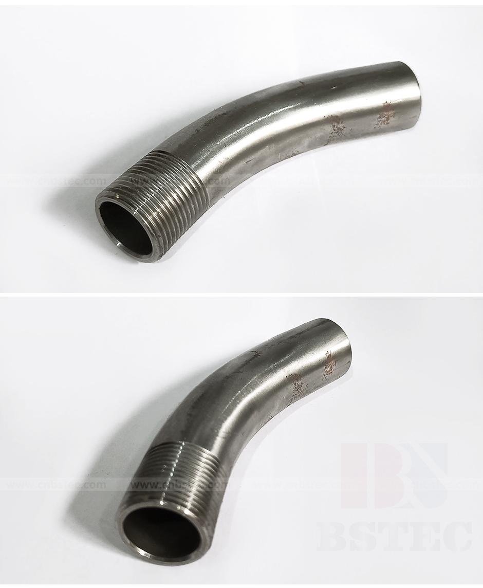 Banana Curved Nozzle Fine Thread with Steel Jacket