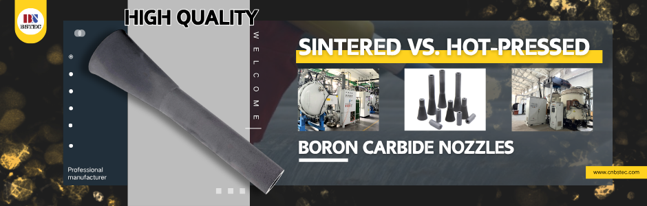 Sintered vs. Hot-Pressed Boron Carbide Nozzles