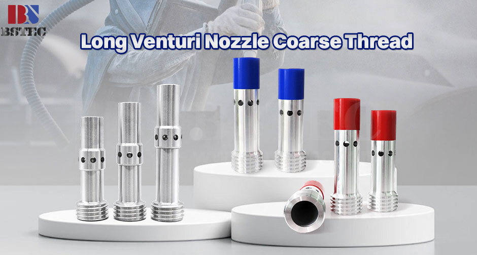 Long Venturi Nozzle Coarse Thread Double Inlets with Al Jacket