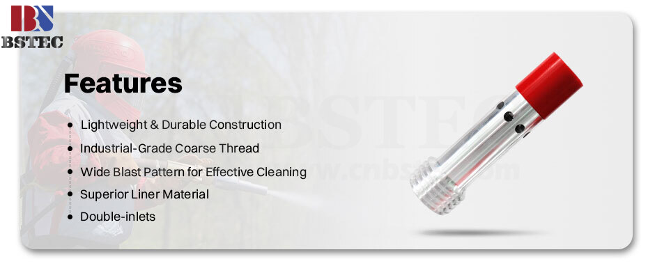 Long Venturi Nozzle Coarse Thread Double Inlets with Al Jacket