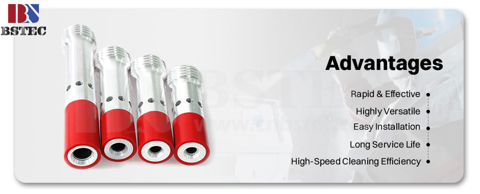 Long Venturi Nozzle Coarse Thread Double Inlets with Al Jacket