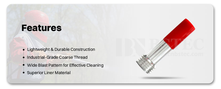 Long Venturi Nozzle Coarse Thread Single Inlet with Al Jacket