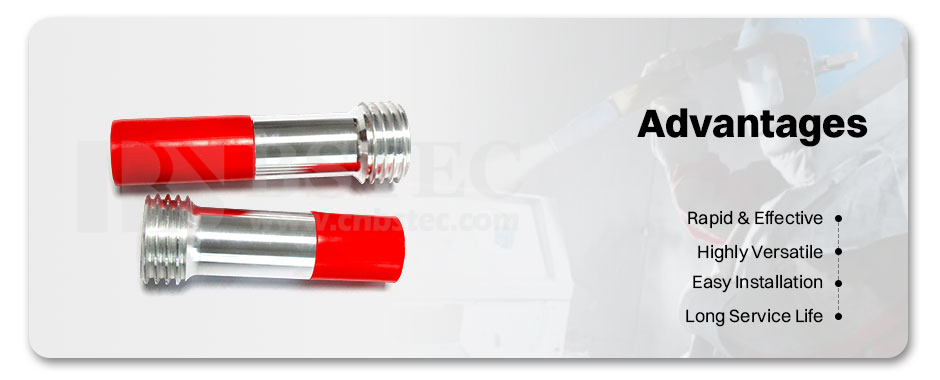 Long Venturi Nozzle Coarse Thread Single Inlet with Al Jacket