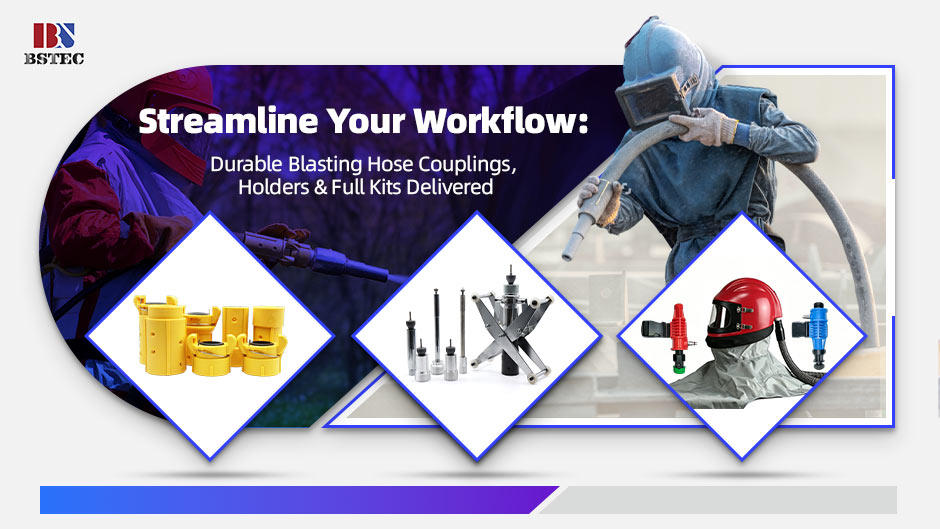  Streamline Your Workflow: Durable Blasting Hose Couplings, Holders & Full Kits Delivered