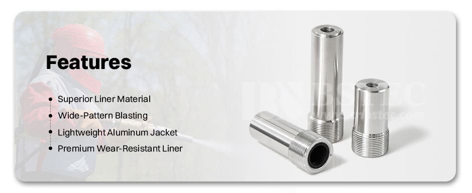 Short Venturi Nozzle Fine Thread Single Inlet with Al Jacket Short Venturi Nozzle Fine Thread Single Inlet with Al Jacket