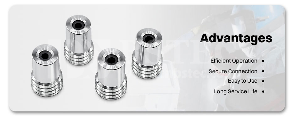 Straight Bore Nozzle Fine Thread with Al Jacket