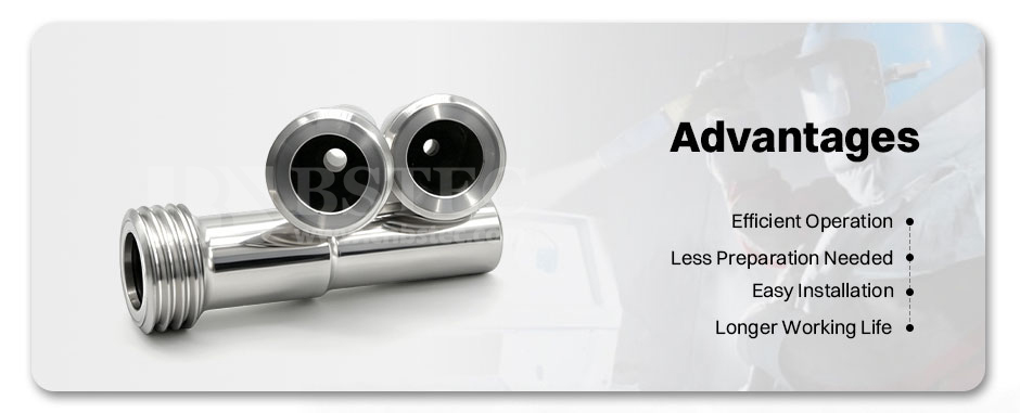 Tungsten Carbide Long Venturi Nozzle Coarse Thread with Al Jacket Tungsten Carbide Long Venturi Nozzle Coarse Thread with Al Jacket