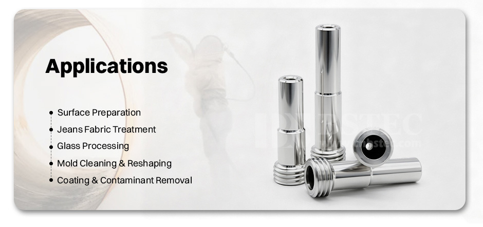 Tungsten Carbide Long Venturi Nozzle Coarse Thread with Al Jacket Tungsten Carbide Long Venturi Nozzle Coarse Thread with Al Jacket