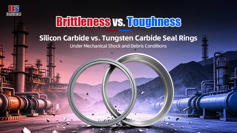 Brittleness vs. Toughness: Silicon Carbide vs. Tungsten Carbide Seal Rings Under Mechanical Shock and Debris Conditions Brittleness vs. Toughness: Silicon Carbide vs. Tungsten Carbide Seal Rings Under Mechanical Shock and Debris Conditions