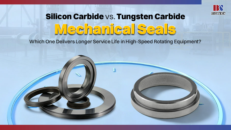 Silicon Carbide vs. Tungsten Carbide Mechanical Seals: Which One Delivers Longer Service Life in High-Speed Rotating Equipment? Introduction  When selecting mechanical seals for high-speed rotating equipment such as centrifugal pumps, mixers, and compressors, material choice directly determines service life, maintenance frequency, and total cost of ownership. Two materials dominate this space: silicon carbide (SiC) and tungsten carbide (WC). Both offer exceptional performance, but they excel in different conditions. This article compares their durability in high-speed applications to help you make the right choice. How Speed Affects Seal Performance High-speed rotation generates two major challenges for mechanical seals: frictional heat and centrifugal stress. The sealing interface experiences rapid temperature rise, and the materials must maintain dimensional stability under continuous thermal cycling. If the seal face cannot dissipate heat quickly enough, lubricating films break down, leading to dry running, increased wear, and eventual seal failure. Silicon Carbide: The Heat Dissipation Expert  Silicon carbide stands out for its exceptional thermal conductivity, reaching up to 160 W/m·K. This property allows heat generated at the seal interface to dissipate rapidly, maintaining stable operating temperatures even at high rotational speeds. Additionally, SiC offers excellent lubrication qualities, reducing friction coefficients and minimizing heat generation in the first place. In high-speed applications, SiC seals typically maintain their integrity for extended periods, provided they are not subjected to mechanical shock or debris. The material's hardness (2,800 HV) ensures minimal wear under normal operating conditions. Tungsten Carbide: The Toughness Champion  Tungsten carbide, while having lower thermal conductivity (approximately 70–100 W/m·K), offers superior fracture toughness. In high-speed equipment where vibration or minor misalignment may occur, tungsten carbide's resistance to cracking gives it a distinct advantage. It can withstand occasional contact with debris or particles without catastrophic failure. However, tungsten carbide is significantly denser (approximately 15 g/cm³ compared to SiC's 3.16 g/cm³). This higher density creates greater centrifugal forces at high speeds, potentially increasing stress on the seal assembly and drive components. 然而，碳化钨的密度要大得多（约15 g/cm³，而碳化硅仅为3.16 g/cm³）。这种更高的密度在高速旋转下会产生更大的离心力，可能增加密封组件和传动部件的应力。 Service Life Comparison When to choose silicon carbide	In clean, high-speed applications with proper alignment and no debris, silicon carbide typically delivers a longer service life. Its superior thermal management prevents hot spots and thermal cracking, while its hardness resists wear. When to choose tungsten carbide	In applications where vibration, misalignment, or debris cannot be completely eliminated, tungsten carbide may prove more durable due to its toughness. It can survive minor impacts that would shatter a silicon carbide ring. Verdict: Which One Lasts Longer?  For&nbsp;clean, well-maintained high-speed rotating equipment, silicon carbide delivers longer service life due to superior thermal conductivity and wear resistance. For&nbsp;applications with debris, vibration, or risk of mechanical shock, tungsten carbide's toughness provides better survival rates. If your priority is maximum service life in ideal conditions, choose silicon carbide. If your equipment operates in less predictable environments, tungsten carbide is the safer choice.